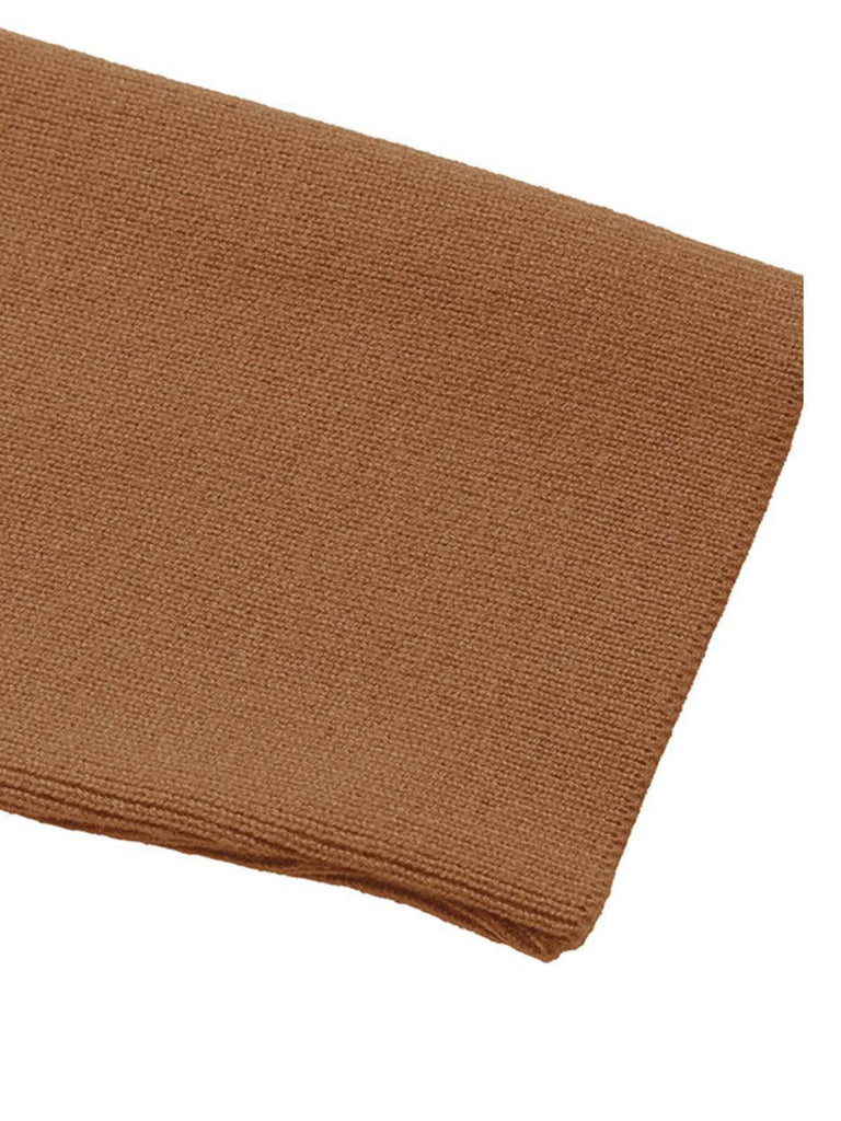 Maglia patchwork con bottoni irregolari marrone anni '70