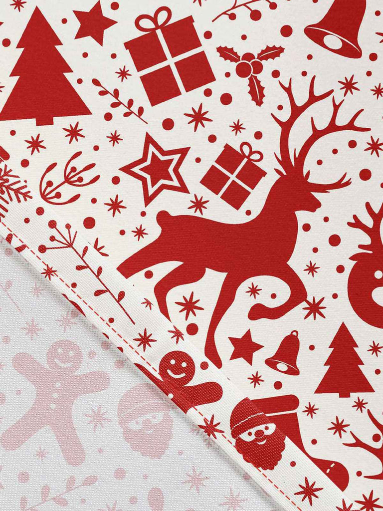 Abito natalizio a quadri in pelliccia con orlo asimmetrico anni '50