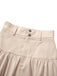Gonna a balze multistrato beige anni '40