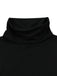 2PCS Top a collo alto e gonna floreale nero anni '30
