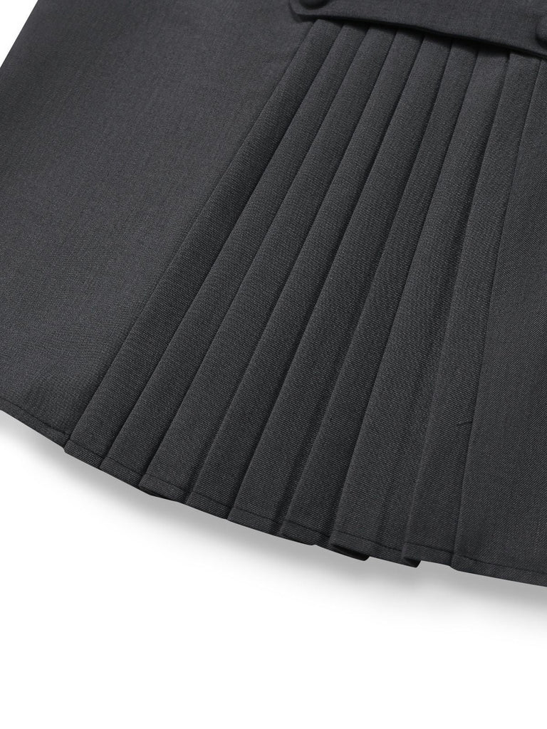 [Prevendita] Abito a tubino con fiocco e cintura blu anni '30