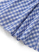 Abito a quadri Gingham con spalline annodate blu anni '60