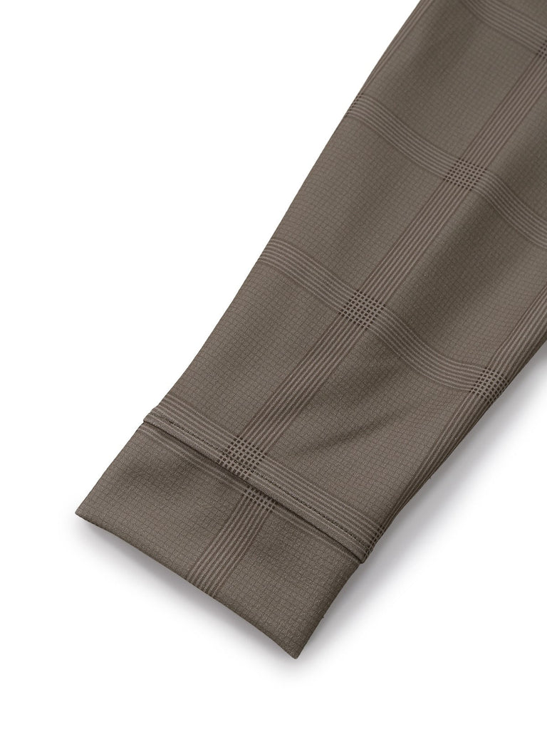 Tuta lunga a quadri con cintura e revers verde anni '30