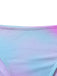 3PCS Bikini sfumato Y2K con scollo all'americana e copricostume