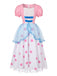 Abito Rosa Anni '40 a Pois Cosplay Bo Peep con Maniche a Sbuffo