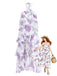 Abito Floreale Halter a Balze con Volant - Lavanda Anni '30