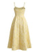 Yellow 1950s Sleeveless Midi Dress 3