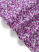 Abito a Piccoli Fiori Floreale Short Sleeves Fitted Midi - Viola Anni '40 6
