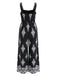 Tuta Lunga Boho Floreale con Gonna Ampia Arricciata Anni '70 5