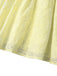 Mini Abito con Maniche a Sbuffo e Scollo a V Ricamato in Cotone Giallo Anni '60 9