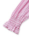 Pink 1950s Vintage Plaid V Neck Dress 4