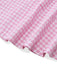 Pink 1950s Vintage Plaid V Neck Dress 6