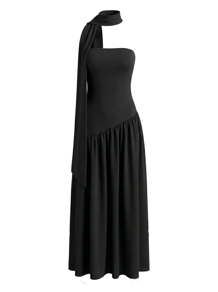 Elegant Black 1930s Vintage Dress 1