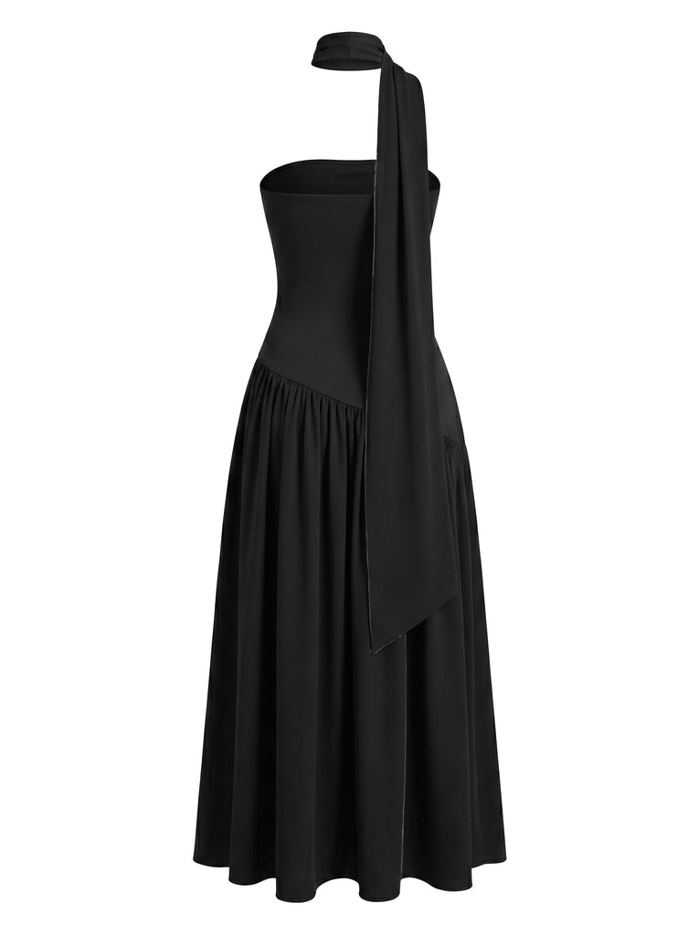 Elegant Black 1930s Vintage Dress 2