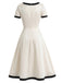 [Pre-Sale] Elegant White 1940s Vintage Dress 4
