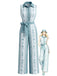 [Pre-Sale] Light Blue 1970s Vintage Floral Striped Jumpsuit 1