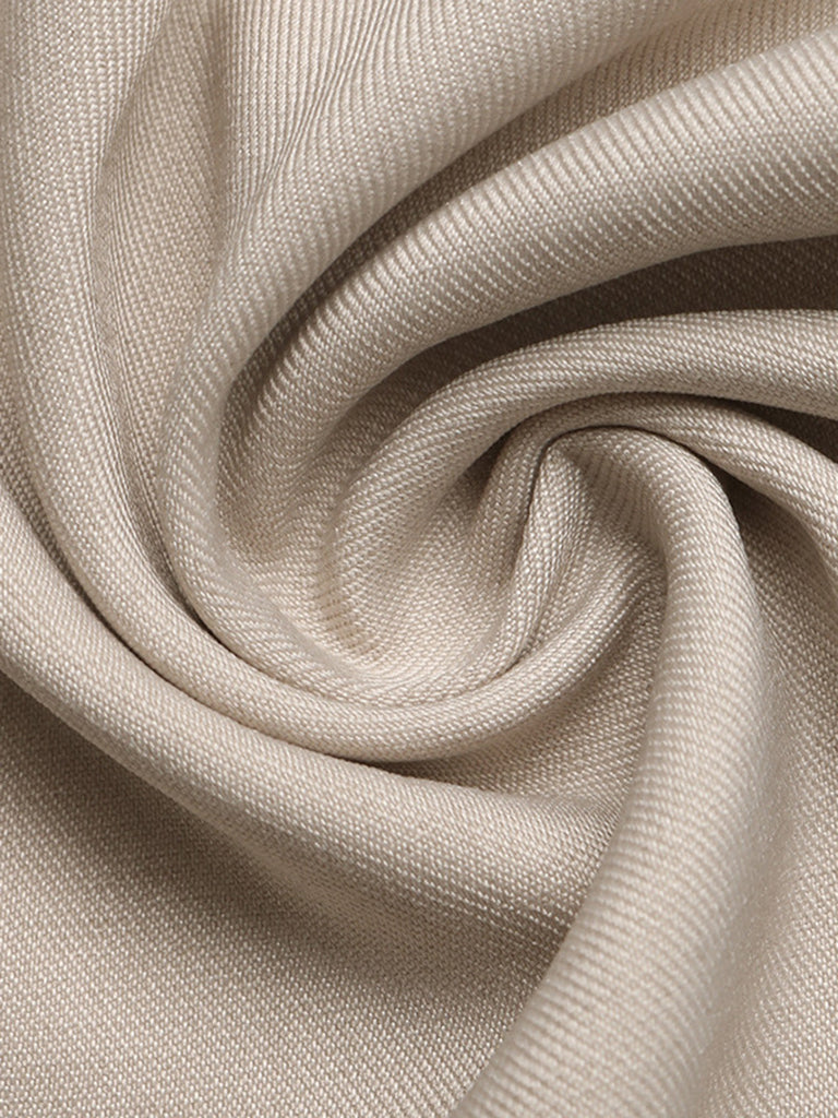 Tuta con Spalline Annodate e Bordo a Contrasto Beige Anni '50 6