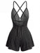 1950s Denim Tie Waist One Piece Romper 2