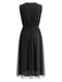 Elegant Black 1950s Vintage Dress 2