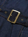 [Prevendita] Abito Blu Navy Anni '50 Revers Scollo a V Senza Maniche in Denim 6