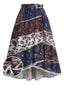 [Prevendita] Gonna Midi Anni '70 Boho Paisley con Pizzo e Orlo Irregolare