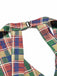 [Prevendita] Abito Multicolore Anni '60 a Quadri con Scollo all'Americana Scollo a V Schiena Scoperta a Matita 7