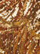[Prevendita] Abito Oro Anni '20 con Scollo Morbido Frange e Paillettes 6