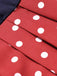 [Prevendita] Abito Blu Navy Anni '50 a Pois Petal Collar 7