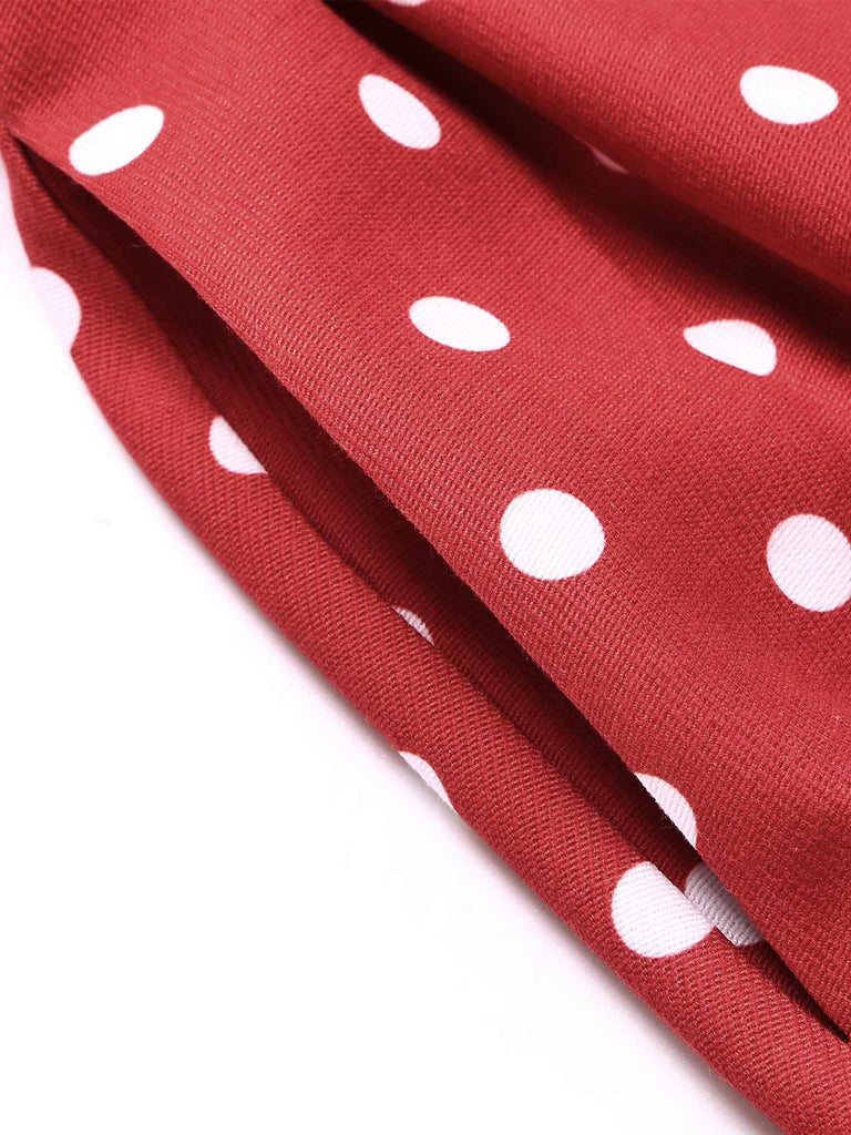 [Prevendita] Abito Blu Navy Anni '50 a Pois Petal Collar 8