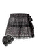 [Prevendita] Gonna a Balze in Tulle Trasparente con Lacci Floreale Nero Anni '50