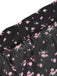 [Prevendita] Gonna a Balze in Tulle Trasparente con Lacci Floreale Nero Anni '50 5