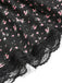 [Prevendita] Gonna a Balze in Tulle Trasparente con Lacci Floreale Nero Anni '50 7