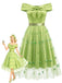 [Prevendita] Abito Spalle Scoperte con Fiocco e Sovrapposizione in Tulle Farfalla Staccabile Anni '50