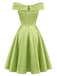 [Prevendita] Abito Spalle Scoperte con Fiocco e Sovrapposizione in Tulle Farfalla Staccabile Anni '50 6