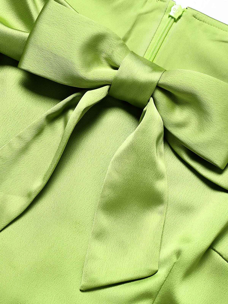 [Prevendita] Abito Spalle Scoperte con Fiocco e Sovrapposizione in Tulle Farfalla Staccabile Anni '50 9