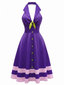 [Prevendita] Abito Viola Anni '50 Cosplay Ispirato a Daphne con Scollo All'americana