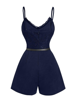 1960s Vintage Lace V Neck Jumpsuit 6