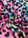 [Prevendita] Abito Multicolore Anni '80 in Maglia con Stampa Leopardo Neon e Chiusura a Portafoglio 7