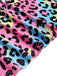 [Prevendita] Abito Multicolore Anni '80 in Maglia con Stampa Leopardo Neon e Chiusura a Portafoglio 8