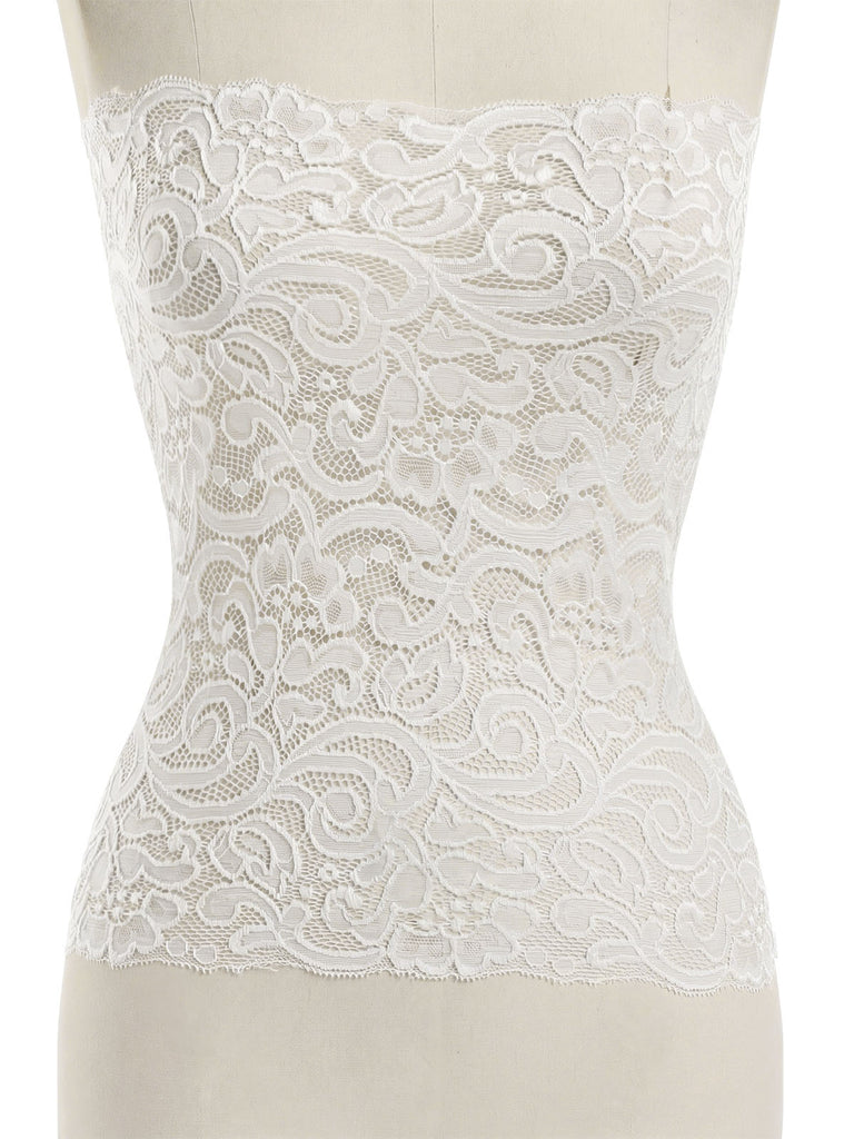 [Prevendita] 3 Pezzi Set Collo a Cascata in Raso con Pizzo e Gonna Champagne Anni '20 8