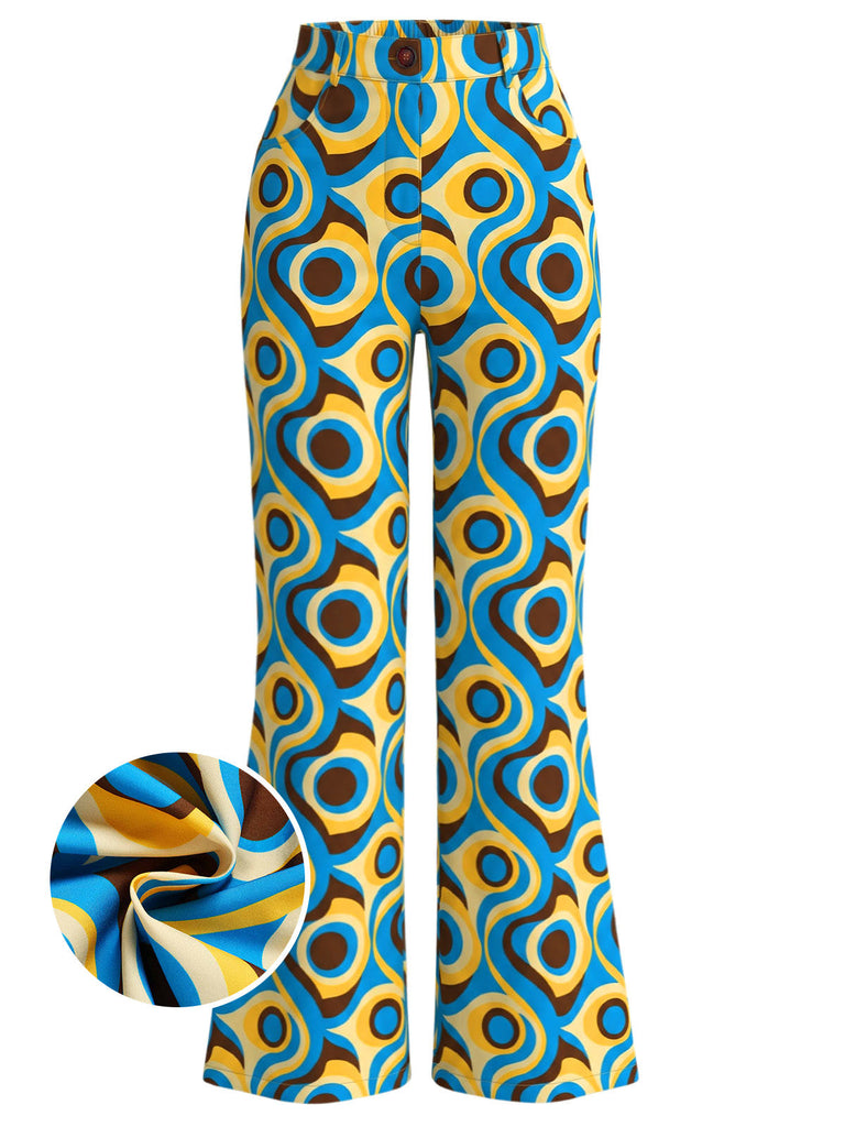 [Prevendita] Pantaloni Multicolore Anni '70 Hippie Astratti Leggermente Svasati 2