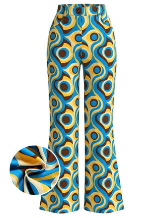 [Prevendita] Pantaloni Multicolore Anni '70 Hippie Astratti Leggermente Svasati 2