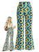 [Prevendita] Pantaloni Multicolore Anni '70 Hippie Astratti Leggermente Svasati