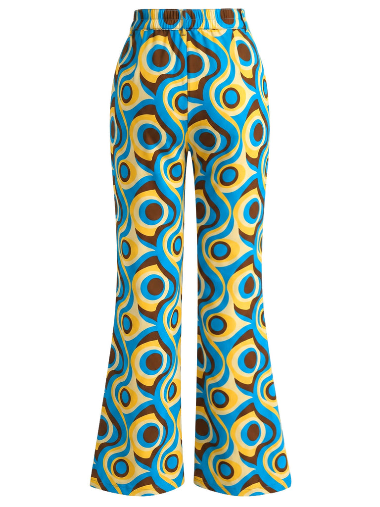 [Prevendita] Pantaloni Multicolore Anni '70 Hippie Astratti Leggermente Svasati 5