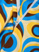[Prevendita] Pantaloni Multicolore Anni '70 Hippie Astratti Leggermente Svasati 6