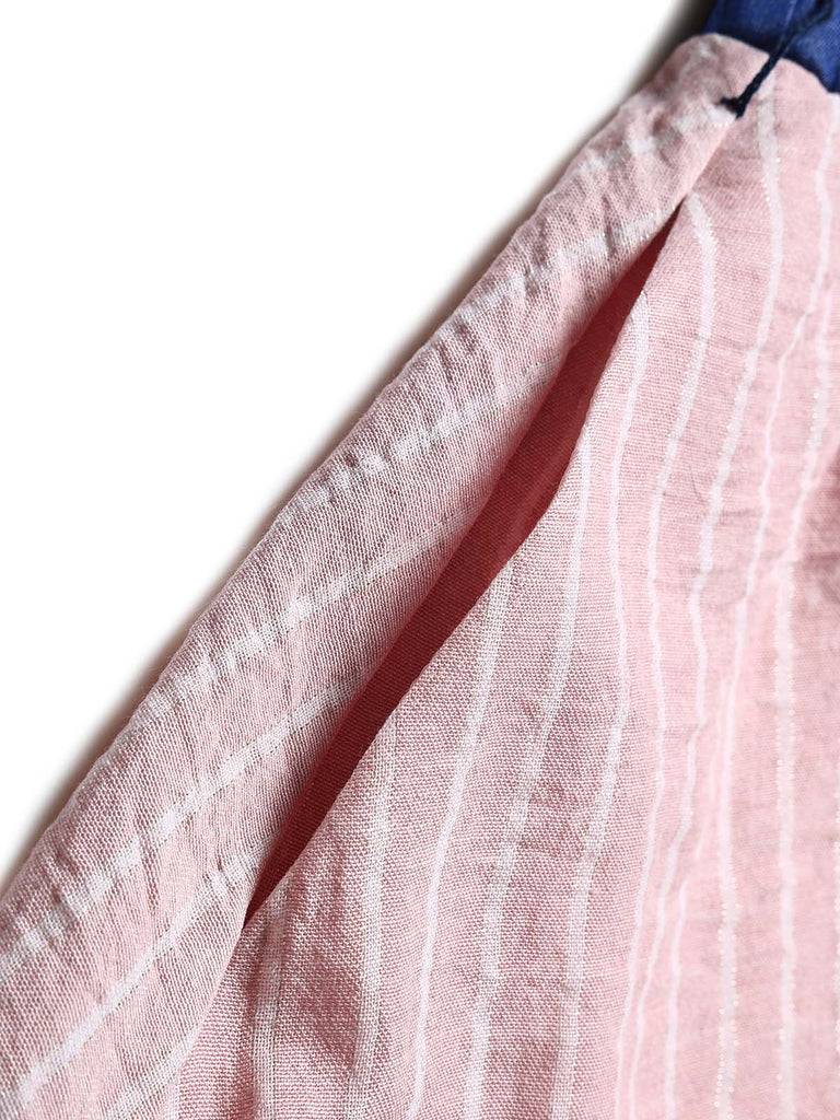 [Prevendita] 2PCS Abito Misty Rose Anni '50 e Pink con Revers a Righe Mock- 7