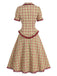 [Prevendita] Set 2 Pezzi Camicetta a Quadri con Pizzo Orlo a Volant & Gonna Linea A Anni '40 4
