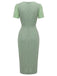 [Prevendita] Abito a Matita Verde con Fiocco Traforato Color Block Anni '60 4