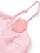 [Prevendita] Abito a Sirena Rosa a Pois con Rose 3D in Raso Anni '30 8