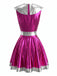 Miniabito Rosa Anni '60 Metallizzato Alien con Cut-out di Halloween 3